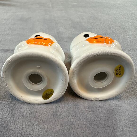Halloween Ghost with Pumpkin Ceramic Salt and Pepper Shakers - Picture 6 of 8